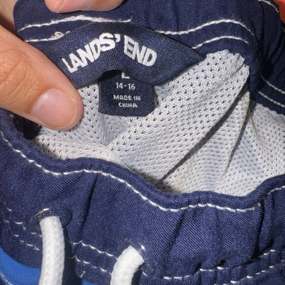 Lands End Boys 14/16 Swimsuit Trunks Lot Bundle - Picture 6 of 6